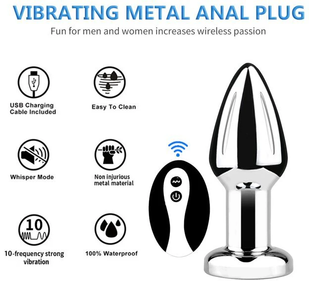 Vibratorius - analinis kištukas su nuotolinio valdymo pulteliu