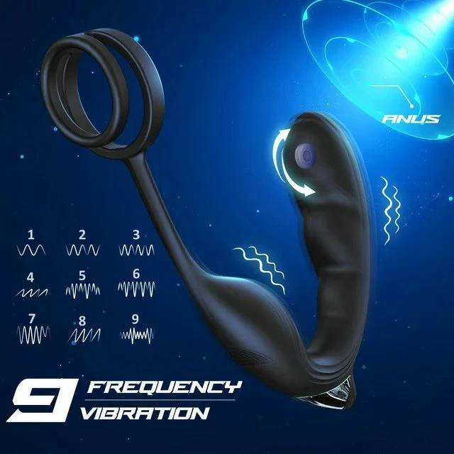 Vibratorius - analinis kištukas su nuotolinio valdymo pulteliu