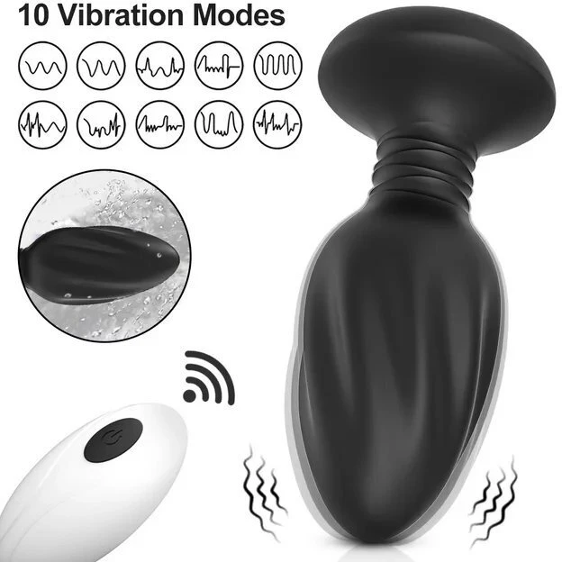 Vibratorius - analinis kištukas su nuotolinio valdymo pulteliu