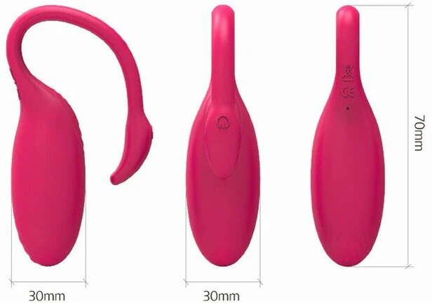 Vibratorius Flamingo, raudona