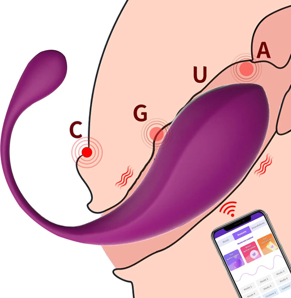 Vibratorius Kegel su IOS ir Android programa