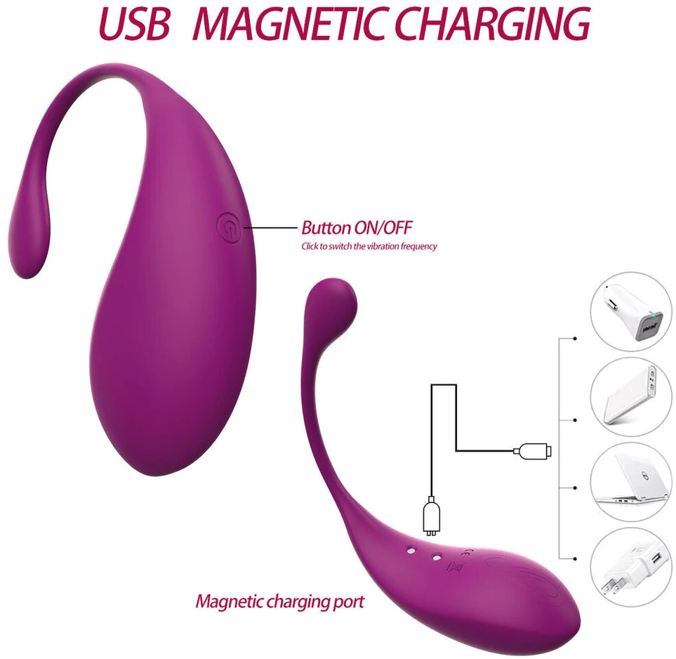 Vibratorius Kegel su IOS ir Android programa