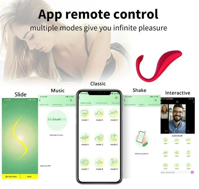 Vibratorius kelnaitėms su programėlės valdymu