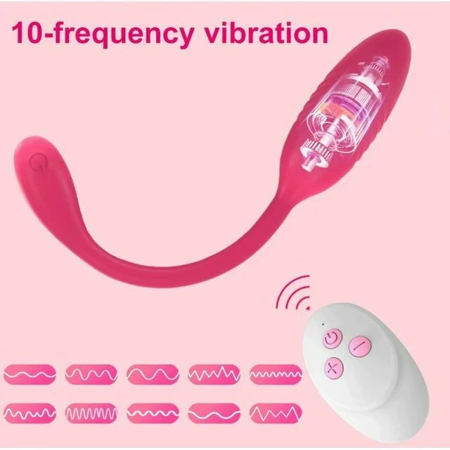 Vibratorius - masažuoklis su nuotolinio valdymo pulteliu
