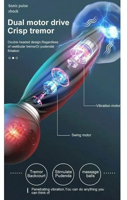 Vibratorius masažuoklis su nuotolinio valdymo pulteliu