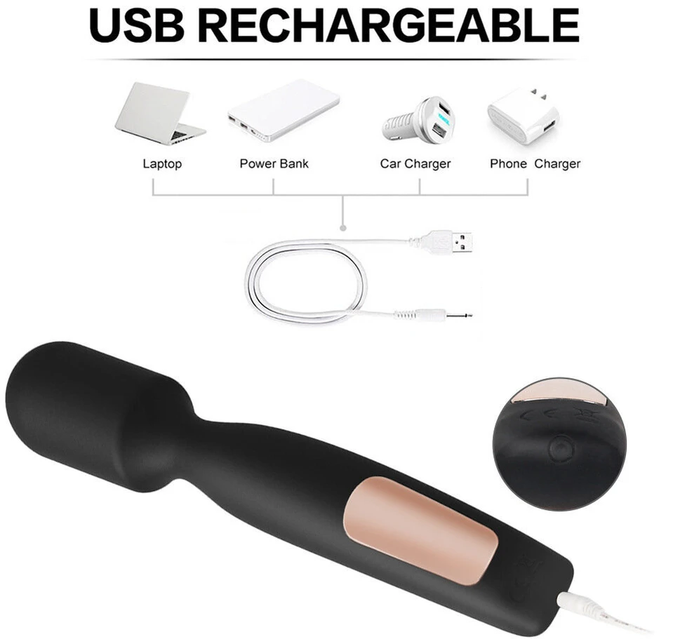 Vibratorius Multi G Spot Wand, 16 greičių