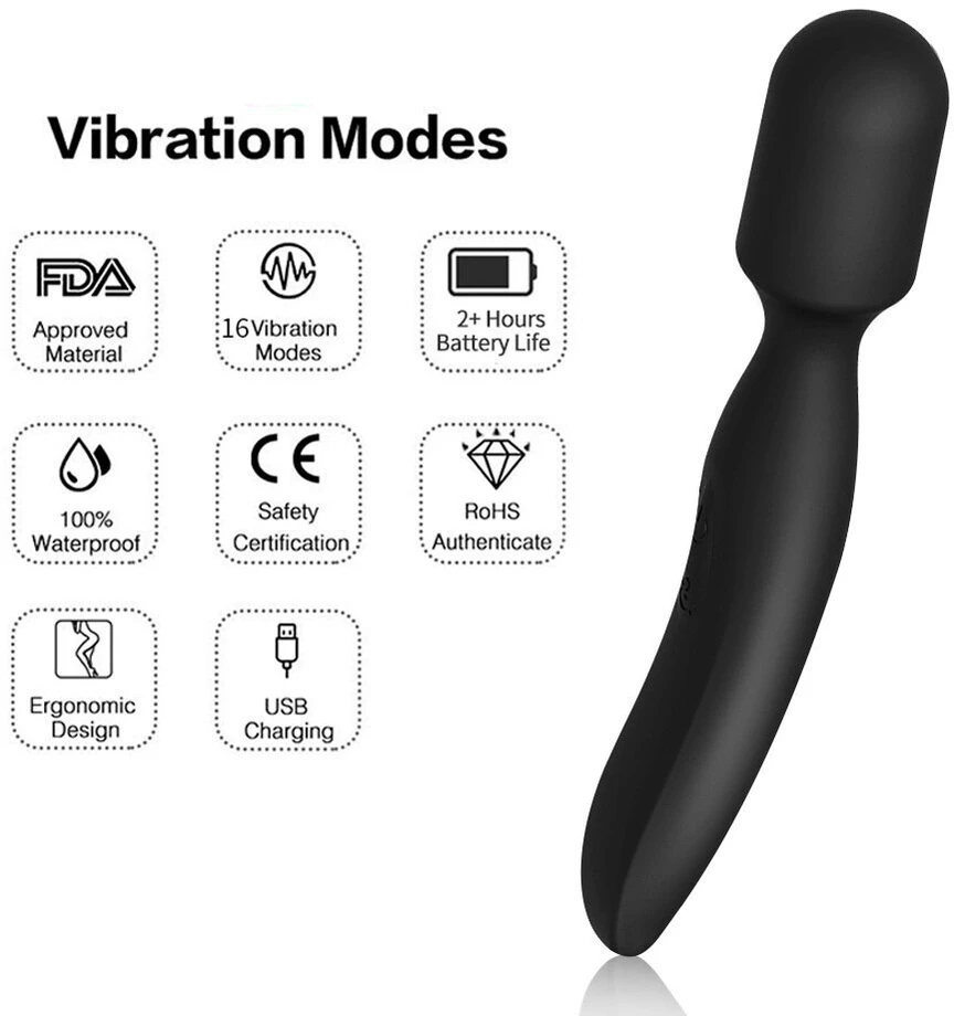 Vibratorius Multi G Spot Wand, 16 greičių