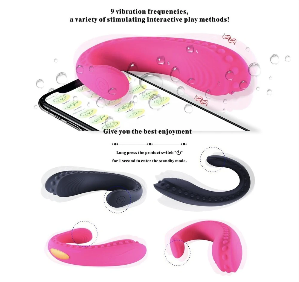 Vibratorius poroms su mobiliąja programėle Couples App Control