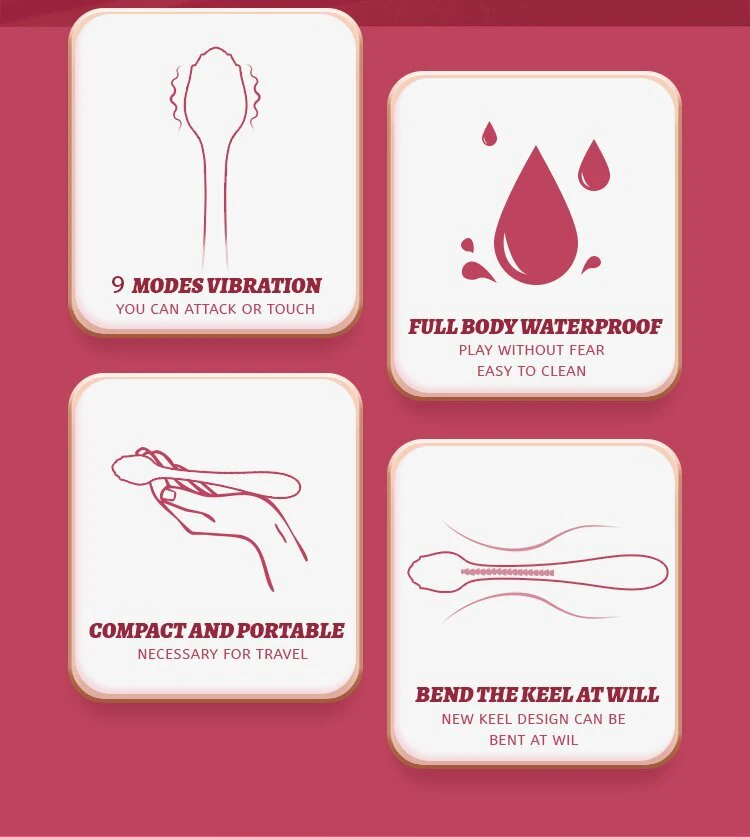 Vibratorius Rose Stick, rožinis