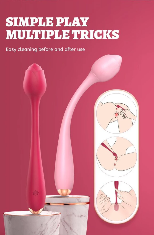 Vibratorius Rose Stick, rožinis