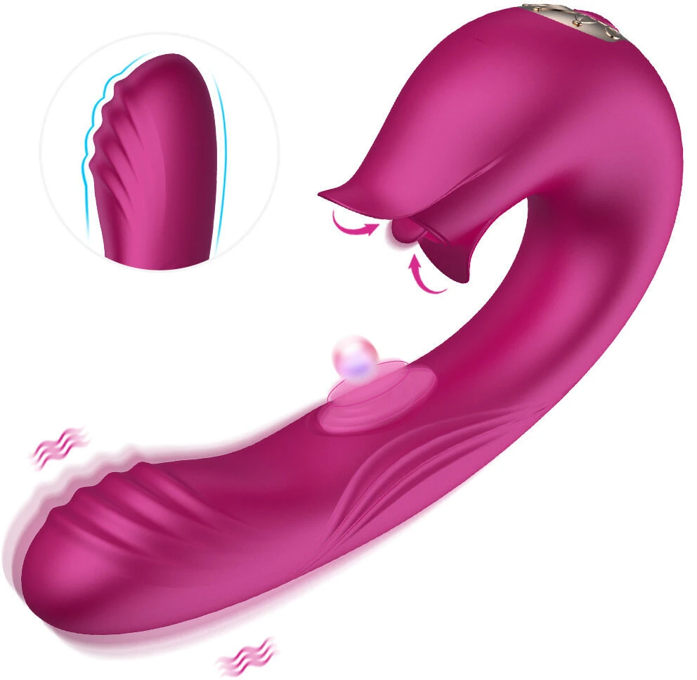 Vibratorius stimuliatorius Lick and Flap, rožinis