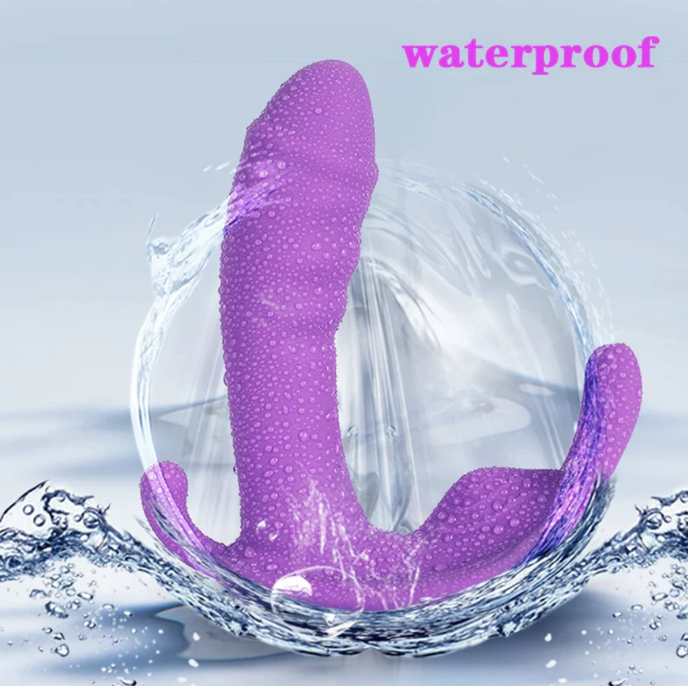 Vibratorius su nuotolinio valdymo pulteliu Dildo Butterfly, violetinė