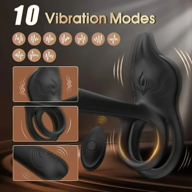 Vibratorius varpos žiedas su nuotolinio valdymo pulteliu