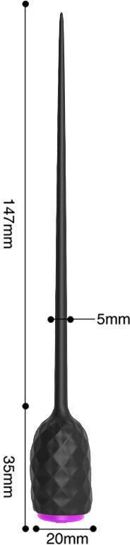 Vibruojanti šlaplės lazdelė Vibrating Penis Plug, 5 mm