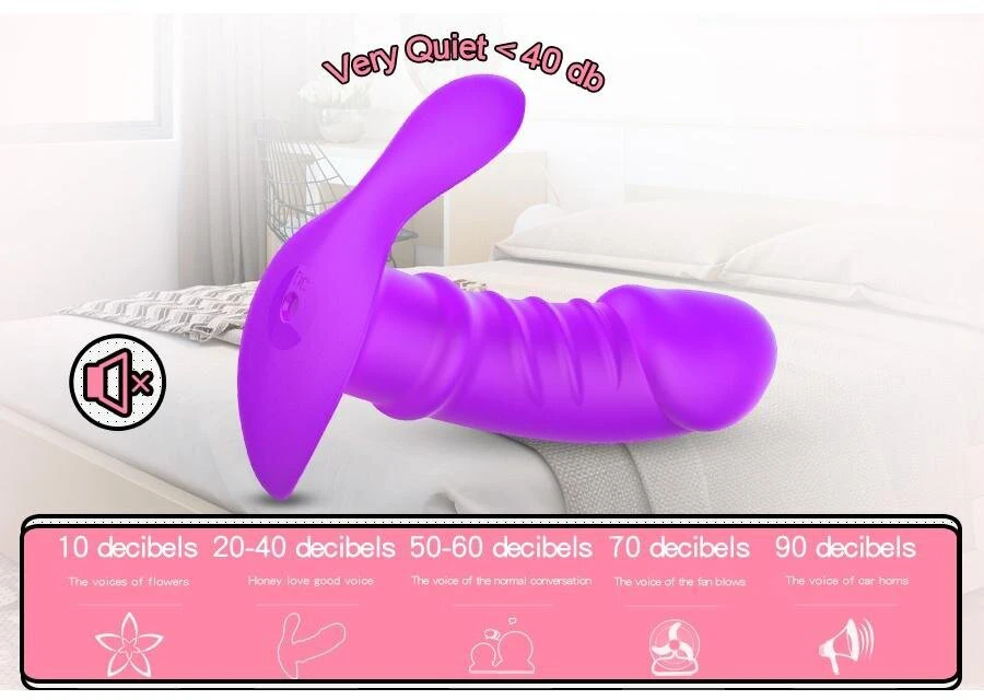 Vibruojantis dildo Butterfly Remote Control, rožinis