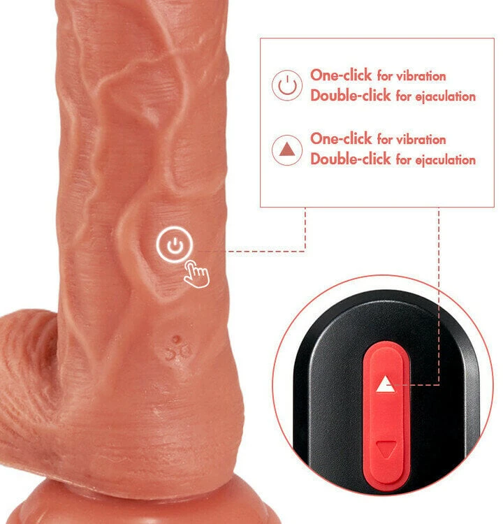 Vibruojantis varpos imitatorius Ejaculation Vibrator