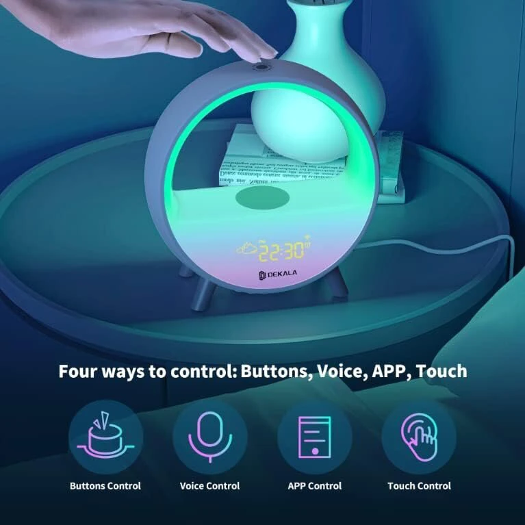 Žadintuvas su apšvietimu Smart + valdymas per programėlę