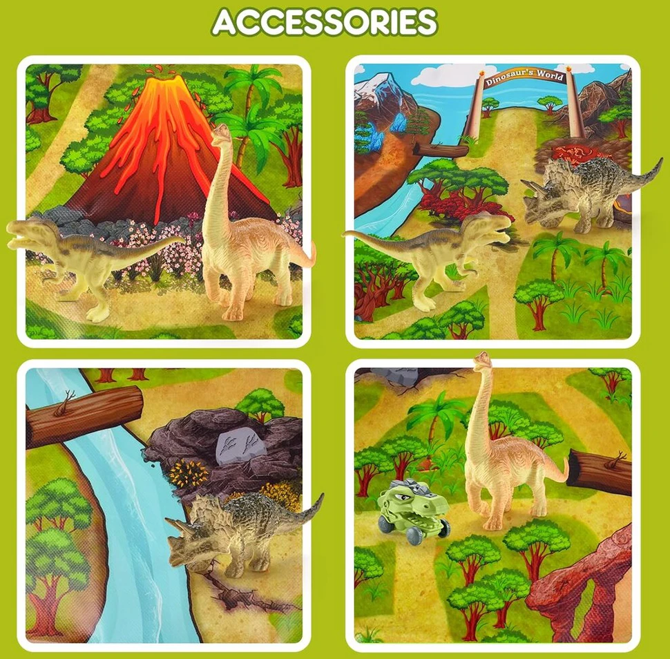 Žaislinis sunkvežimis su dinozaurais Dino Cars