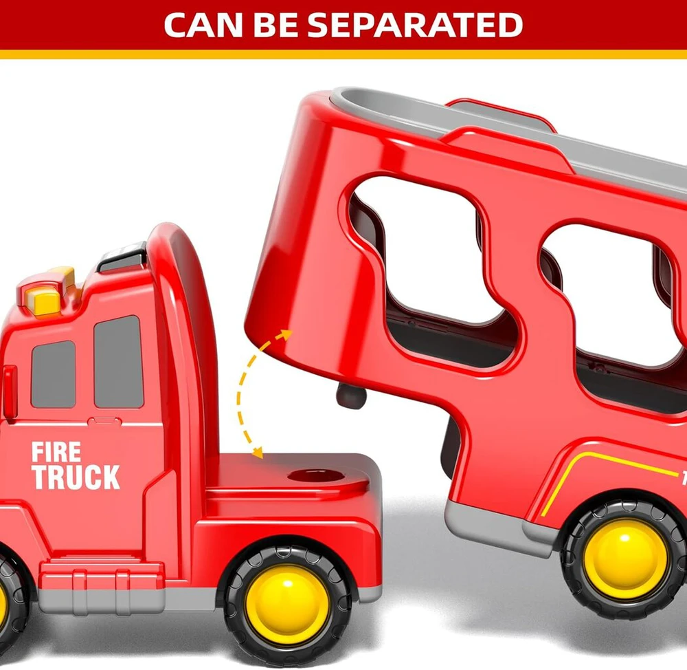 Žaislinių mašinėlių komplektas Fire Truck