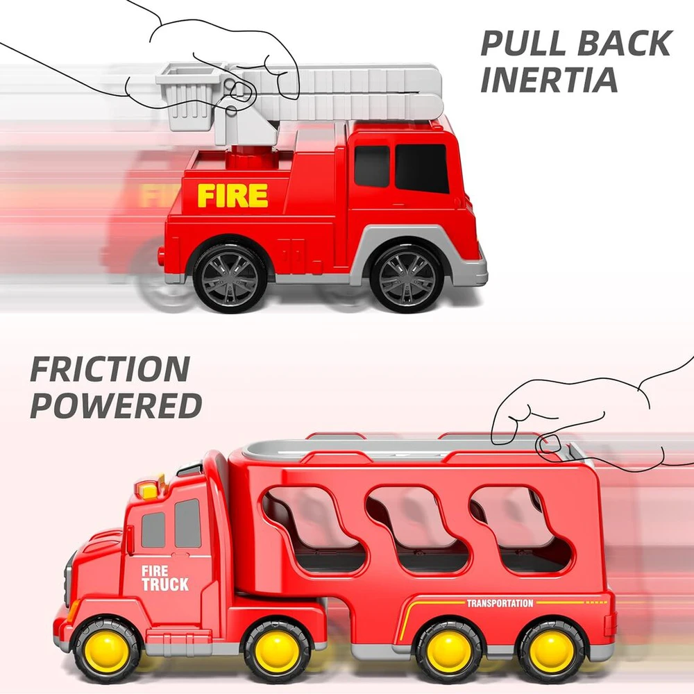 Žaislinių mašinėlių komplektas Fire Truck