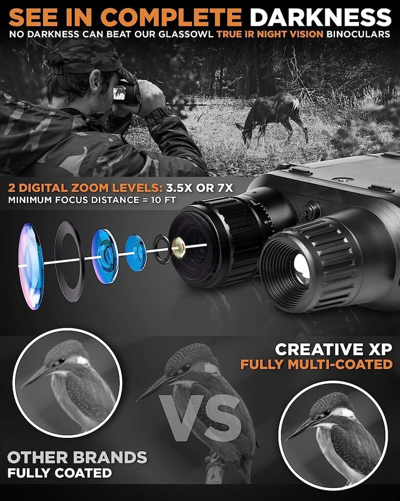 Žiūronai Tactical Infrared Digital Camera Night Vision