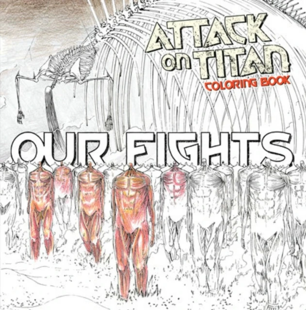 KNYGA Isayama Hajime Attack on Titan Coloring Book 2: Our Fights