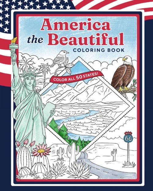 KNYGA Owen, Weldon America the Beautiful Coloring Book: Color All 50 States!