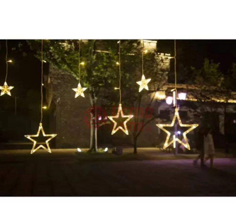 138 LED girlianda Užuolaida - Krioklys žvaigždės USB