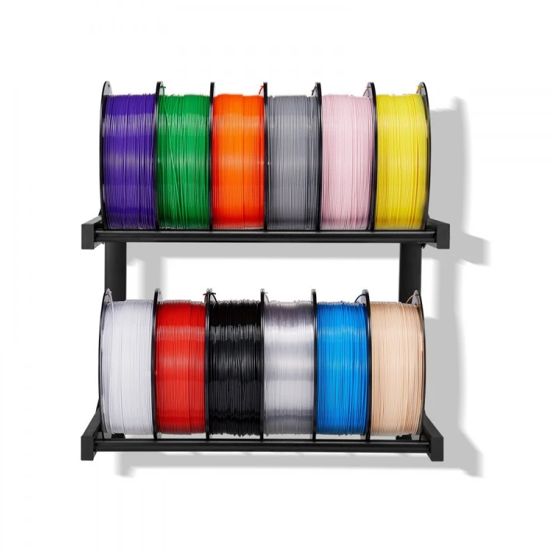 2 lentynų sieninis 3D spausdintuvo plastiko stovas
