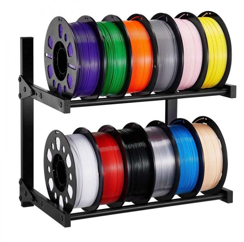 2 lentynų sieninis 3D spausdintuvo plastiko stovas