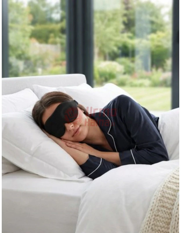 3D miego kaukė unisex juoda