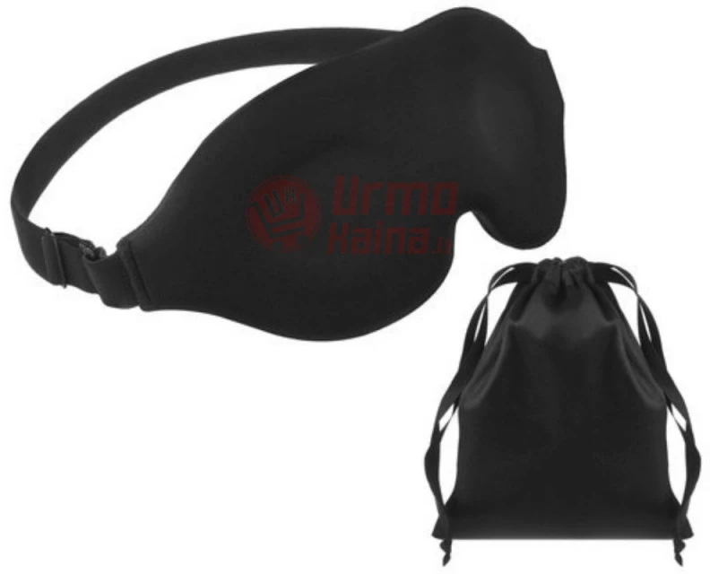 3D miego kaukė unisex juoda
