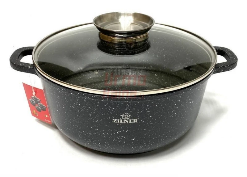 Akmens masės 12 dalių puodų rinkinys ZL-8526