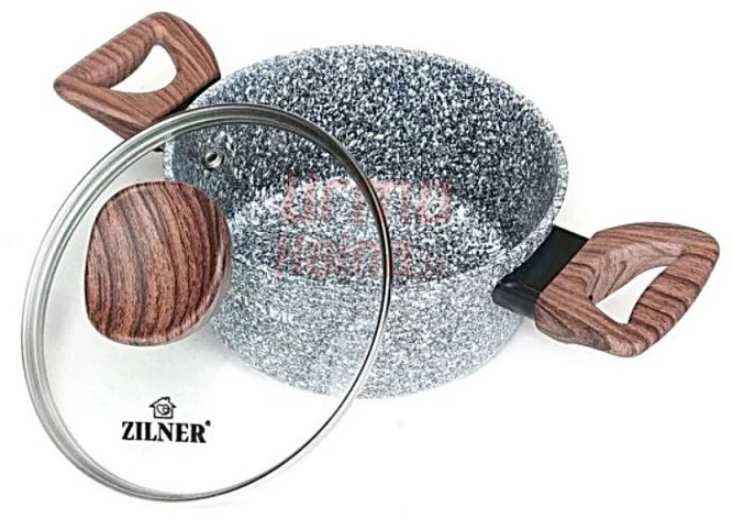 Akmens masės 15 dalių puodų rinkinys ZL-8519
