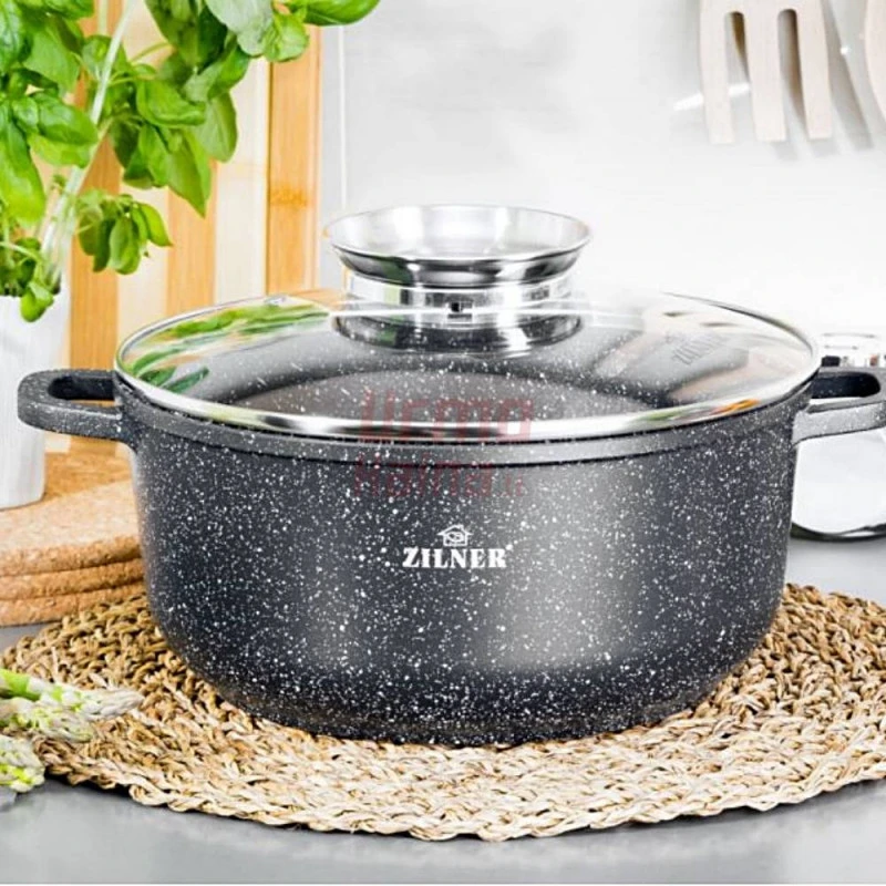 Akmens masės 8 dalių puodų rinkinys ZL-7320