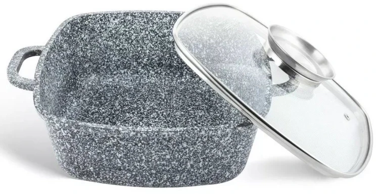 Akmens masės puodų rinkinys RockLine Forte BERIMAX 10 dalių