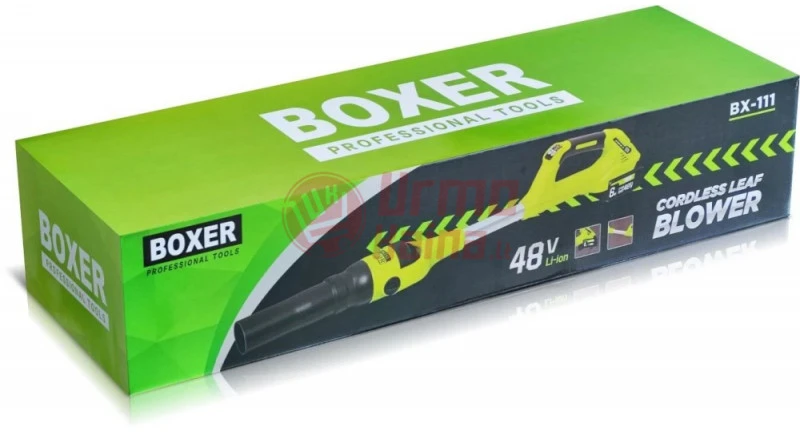 Akumuliatorinis lapų pūstuvas Boxer BX111 800 m³/h su 2 akumuliatoriais