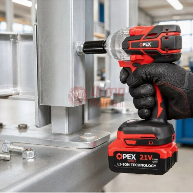 Akumuliatorinis smūginis veržliasukis OPEX03 2 akumuliatoriai
