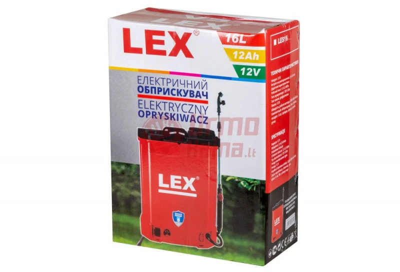 Akumuliatorinis sodo purkštuvas LEX 16L