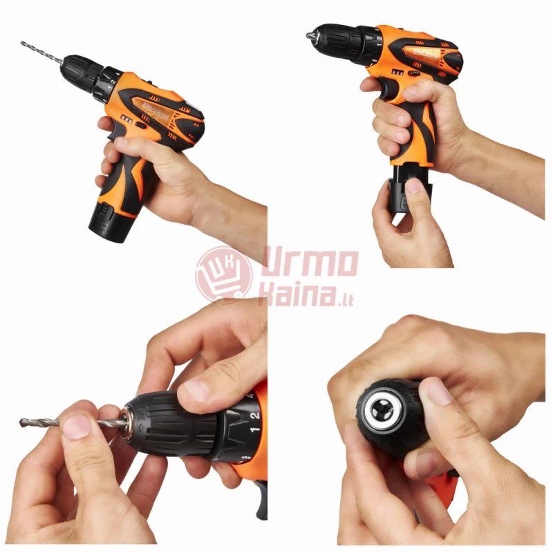 Akumuliatorinis suktuvas-gręžtuvas KRAFT&DELE KD3085