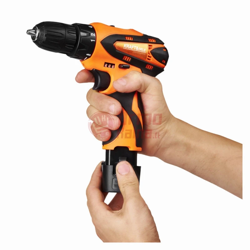 Akumuliatorinis suktuvas-gręžtuvas KRAFT&DELE KD3085
