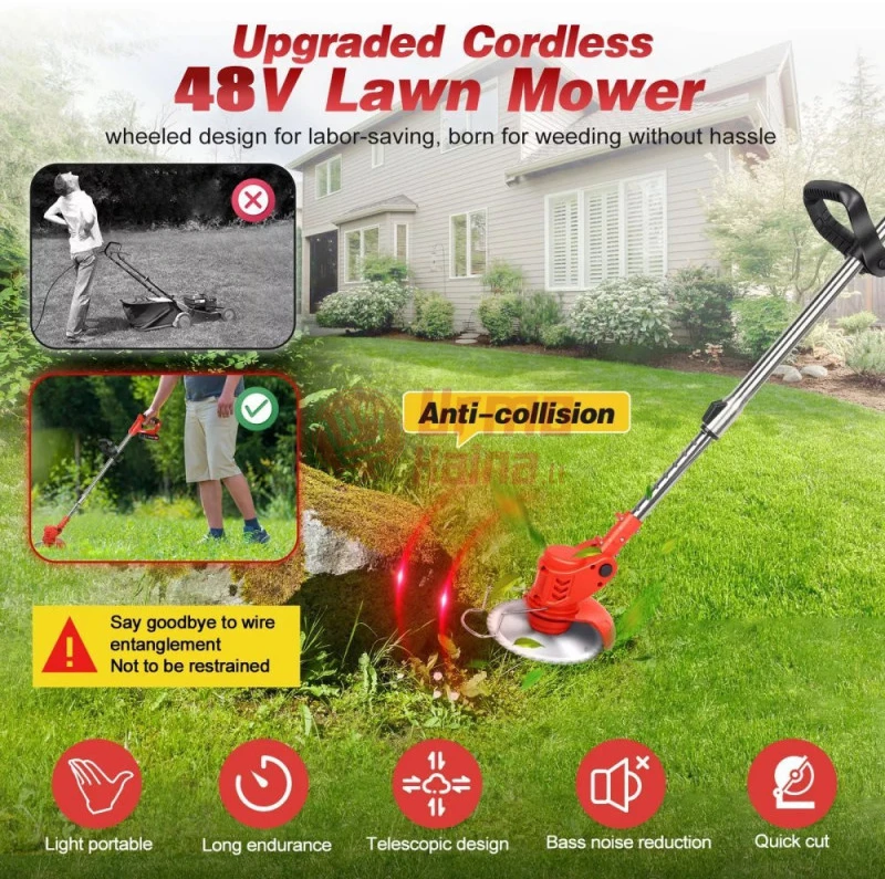 Akumuliatorinių įrankių rinkinys BX3408 4000W 4in1. 2 akumuliatoriai + kroviklis