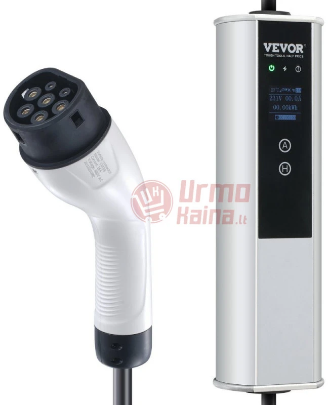 Nešiojamas EV įkroviklis VE01 Type2 11 kW 16A LCD