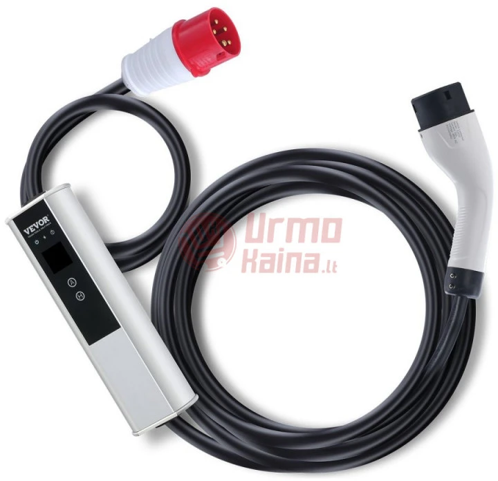 Nešiojamas EV įkroviklis VE01 Type2 11 kW 16A LCD