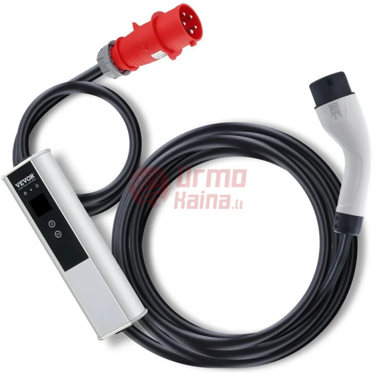 Akumuliatorius Nešiojamas EV įkroviklis VE02 Type2 22 kW 32A LCD