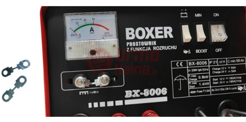 Amumuliatoriaus kroviklis su užvedimo funkcija BOOST BOXER BX8006 14kW 180A