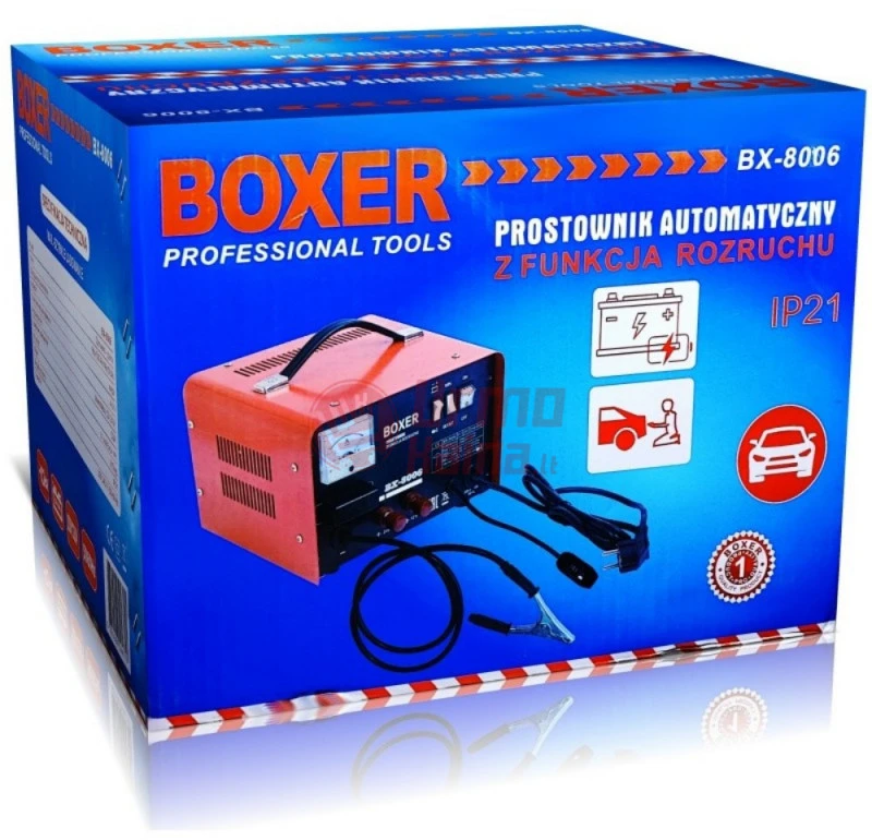 Amumuliatoriaus kroviklis su užvedimo funkcija BOOST BOXER BX8006 14kW 180A