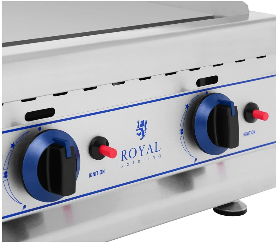 Atviras grilis Dvigubas lygus dujinis grilis. 3000 W
