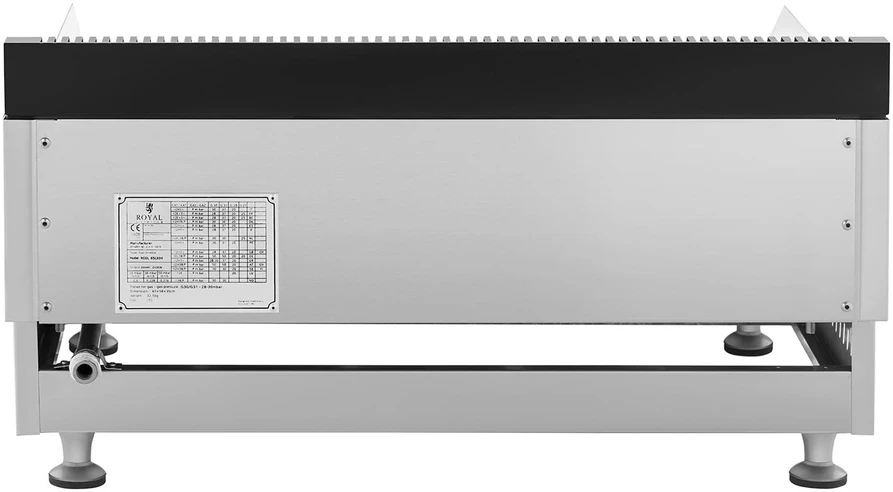 Atviras grilis Dvigubas lygus dujinis grilis. 3000 W