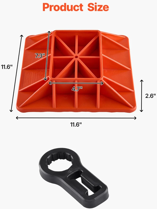 Aukšto kėlimo keltuvo pagrindas tinka daugumai keltuvų apkrova 31752 kg 185x120 mm